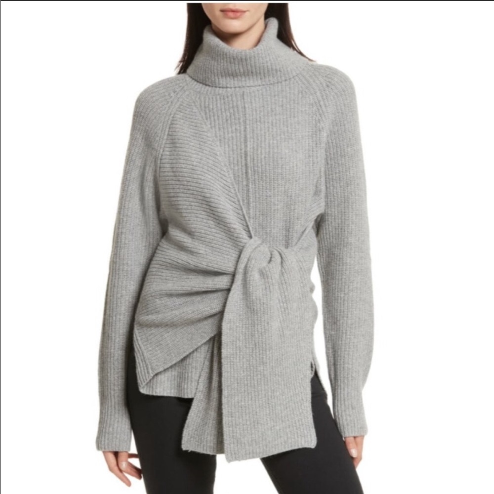 Brochu Walker Gray The Bree Wrap Sweater